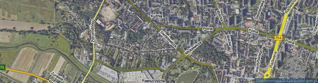 Zdjęcie satelitarne Widok ul.